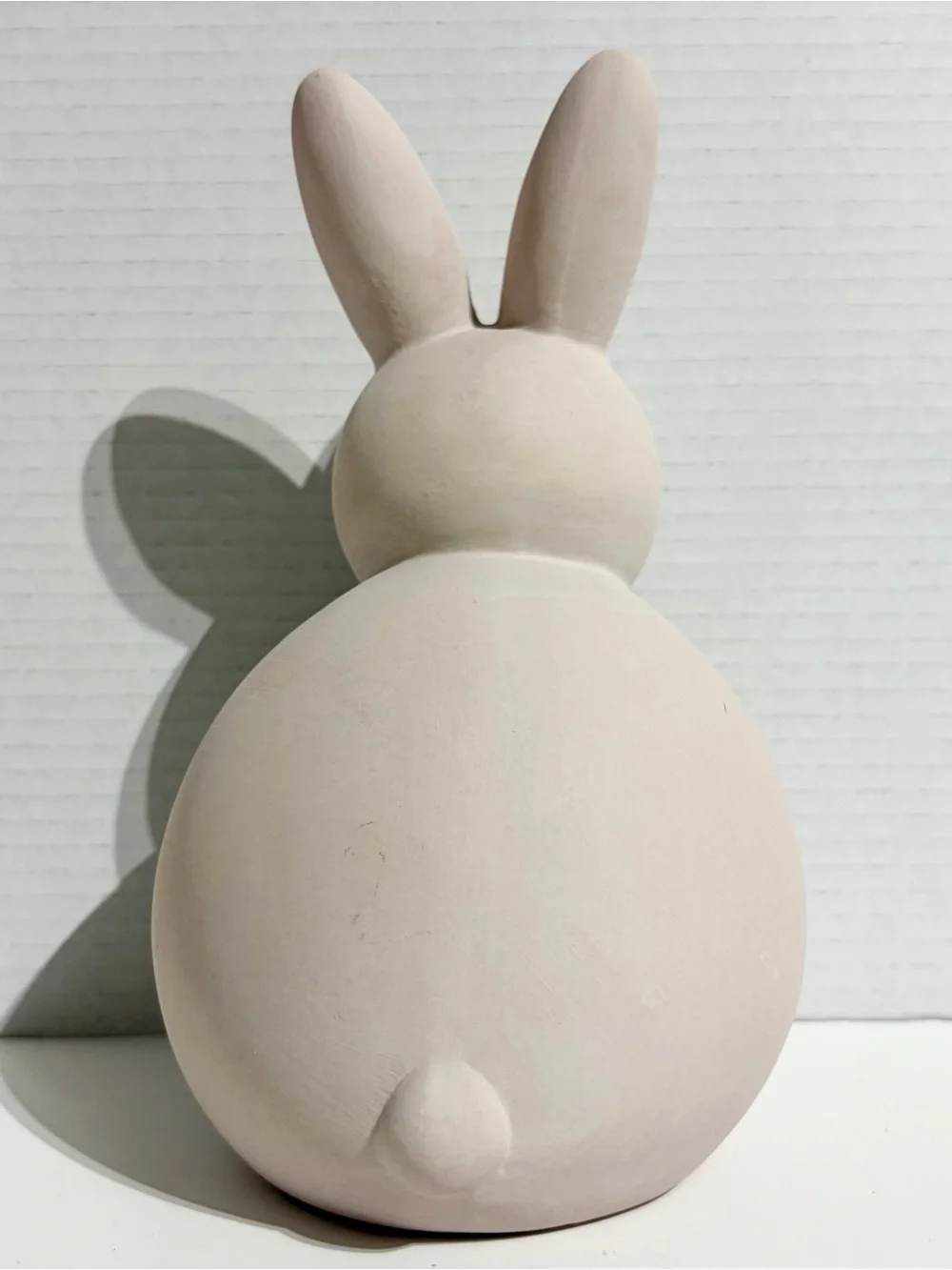 Spritz 2025 Easter Bunny Rabbit Round Decor Terra Cotta White Rustic Target NEW